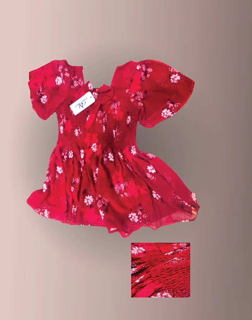 Smocked Floral Top