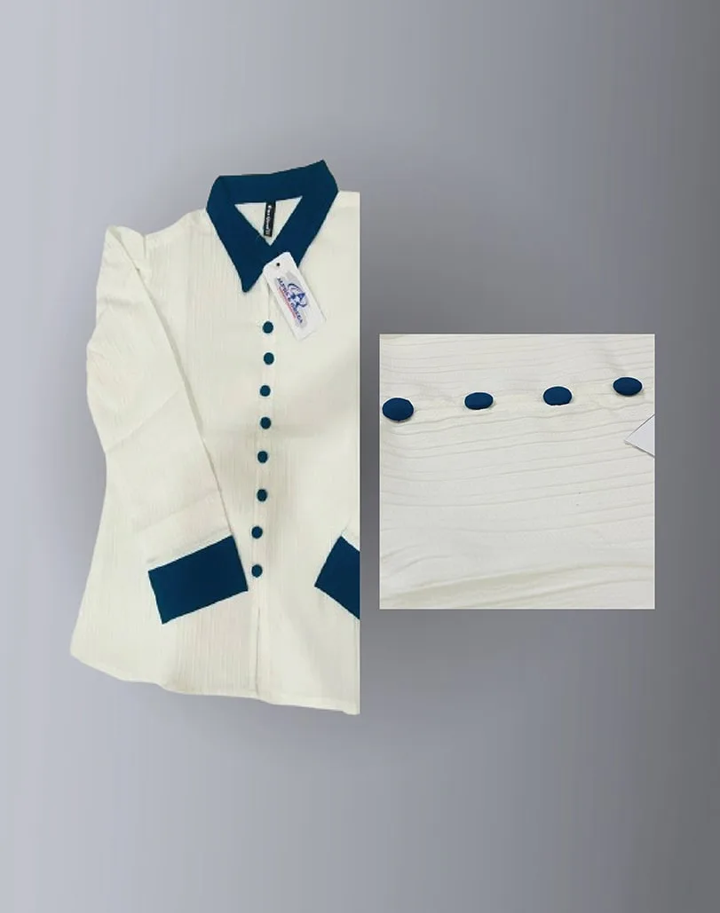 Contrast Collar Shirt
