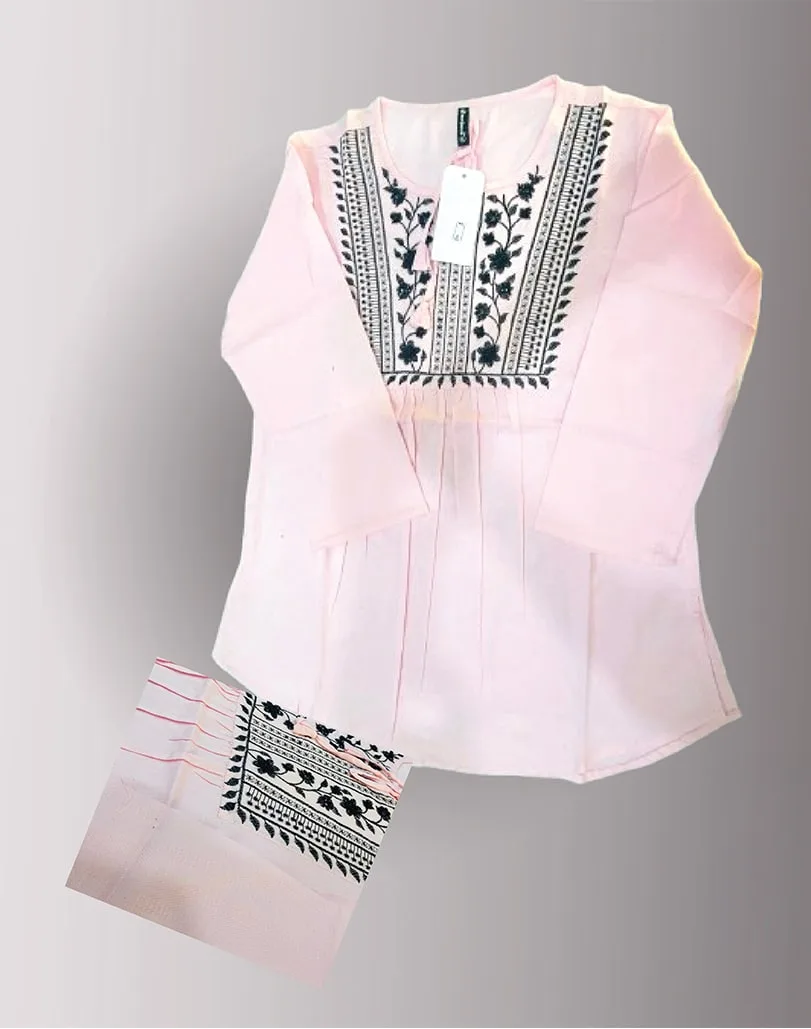 Embroidered Yoke Kurti