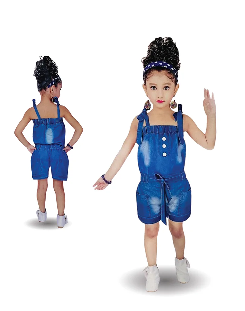 Trendy Denim Romper
