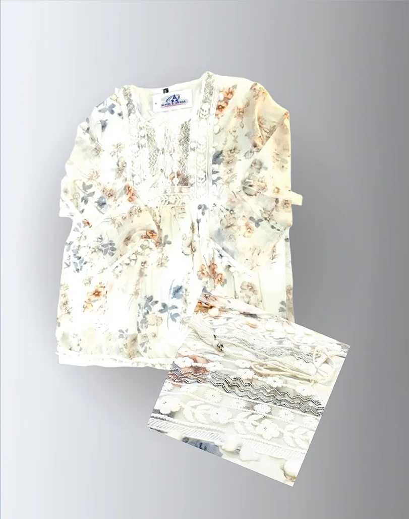 Floral Lace Yoke Top